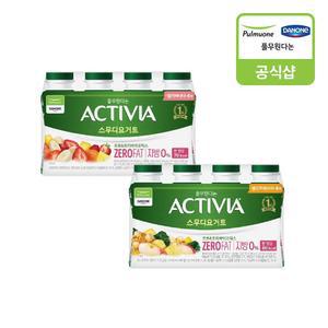 풀무원다논 액티비아 스무디 24개 골라담기 (150mlX4입X6) / 딸기바나나.골드키위사과 요거트