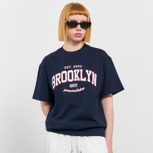 UNISEX 브루클린 미니 쭈리 반팔 티셔츠 [NAVY] / SBD2U51042-WOMAN