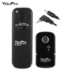 YouPro YP-860 무선 원격 제어 셔터 릴리즈 송신기 캐논 펜탁스 DSLR 카메라용 16 채널 E3 2.4G