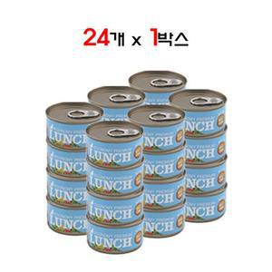 이코노미 프리미엄 런치캔 80g 24개입 참치+고등어 고양이간식 드림펫푸드