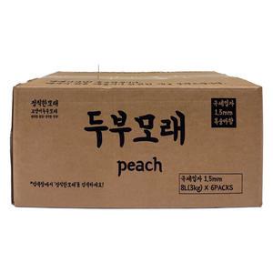 고양이두부모래 18kg 극세입자 1.5mm 먼지없는 정직한 고양이모래 복숭아향 8L 6개