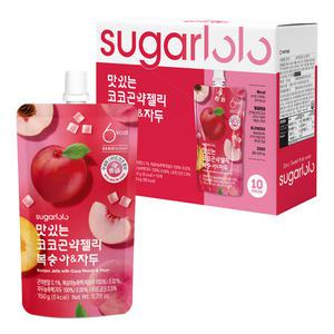 [인테이크] 슈가로로 무설탕 맛있는 코코 곤약젤리 복숭아&자두 150g*10팩