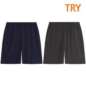 트라이 남성 레이온스판 남자 5부파자마 잠옷 반바지