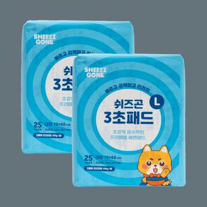 쉬즈곤 3초패드 프리미엄 논슬립 고흡수 대형