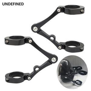 오토바이 헤드 라이트 브래킷 마운트 클램프 37-41mm 49mm 54mm 포크 튜브 홀더 블랙, 할리 카페 레이서 초퍼 보버 유니버설