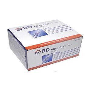 BD 울트라파인2 인슐린 주사기 31G 8mm 0.5ml 100개입 펜니들 주사기 G