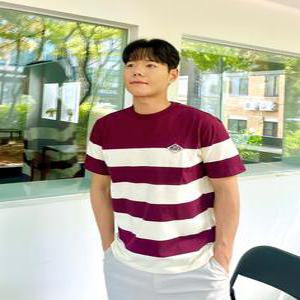 [헤지스 골프 남성] [24SS] WPTS4B922D2 스테디셀러스트라이프 코튼 반팔티셔츠 W