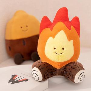 재미있는 패션 모닥불 봉제 장난감 박제 만화 불 인형 홈 거실 베개 쿠션 장식 GIF