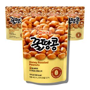 머거본 꿀땅콩 300g 6개 대용량 땅콩 견과류