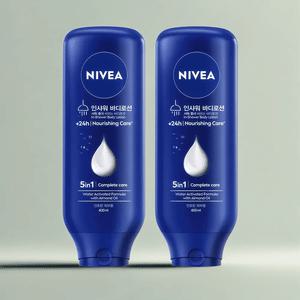 니베아 인샤워 바디로션 나리싱 400ml 1개+1개