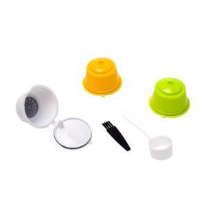 3Pcs 커피 캡슐 리필 형 포드 Dolce Gusto A 용 스푼 브러시가있는 가능한