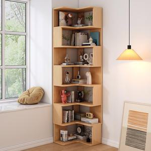코너장 선반장 책장 코너책장 틈새선반 96cm 거실 베란다 장식장 4단-우드/30x120