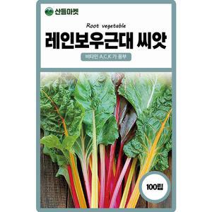 산들마켓 레인보우 근대씨앗 100립 비타민 풍부하고 알록달록한 색상의 근대씨 종자