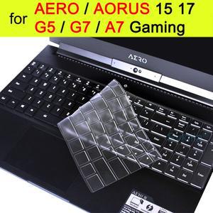 호환품 게이밍 케이스 보호대 스킨 노트북 키보드 커버 기가바이트 에어로 15 17 HDR Aorus 5 7 G5 G7 KC A