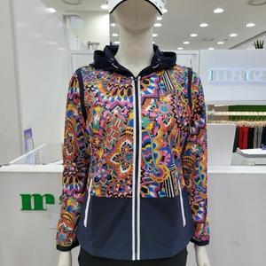 모다남양주 여성  모자이크패턴 후드티점퍼 MOW2TJ1368
