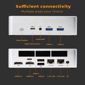 컴퓨터 PC 금속 케이스 8845HS 디스플레이 게이밍 32 4 컴퓨터PC DDR5 스크린 Wins11 CNC Z88 Wifi6 BT5.2 AMD R7 SZBOX SSD 5600Mhz GB1TB