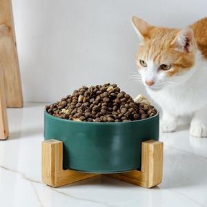 고품질 도자기 강아지 식기 고양이 사료 그릇 애견물그릇 애완동물밥그릇 고양이도자기식기 (WFHOW1V)