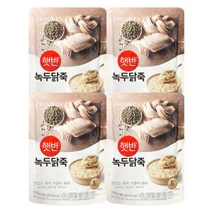 CJ 햇반죽 녹두닭죽 420g 4개