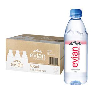 에비앙 생수 500ml 24개 (1박스) /프랑스 생수 미네랄 워터