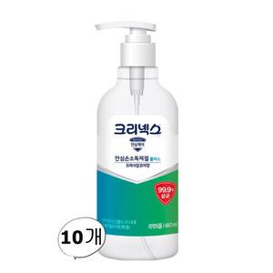 크리넥스 안심 손소독제겔 플러스 항균 99.9% 알로에향 480ml 10개