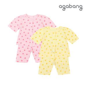 [롯데백화점]아가방 [아가방 23여름]러브핏7부내의(YELLOW,PINK)_01Q357654