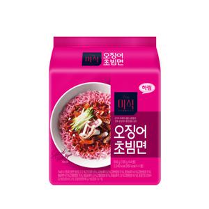 신상 하림 더미식 오징어초빔면 139g*4입