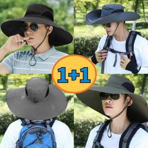 1+1 빅사이즈등산모자 정글모 여름 등산모 메쉬 등산용 모자(2개세트)