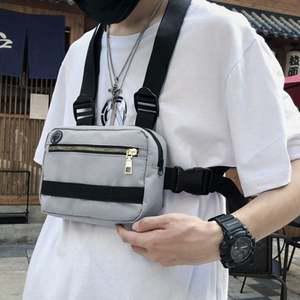 라이딩 조끼형 수납백 경량 체스트백 가방 다용도 아웃도어 보조가방 (그레이) 여행용가방 다기능백팩 경량조끼 방수가방 그레이백팩