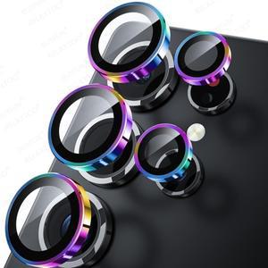 호환품 Aluminum Alloy Camera Glass Case For 삼성 호환 Galaxy S25 Ultra 3D Metal Ring Lens Protector