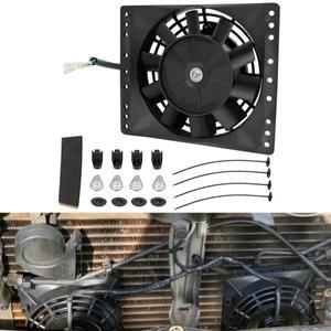6 인치 12V 80W 650CFM 자동차 에어컨 전자 라디에이터 냉각 팬 블레이드 전기 쿨 MountingKit 액세서리