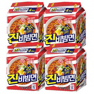오뚜기 진비빔면 배사매무초 156g 16개 멀티 봉지라면