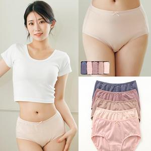 제임스딘 여성 팬티 세트 면스판 맥시 삼각 여자 요일 속옷 5매 JHWPZP11