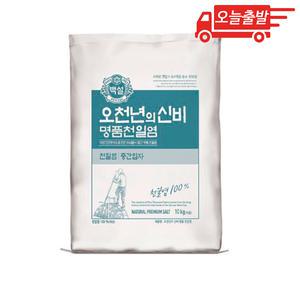 오늘출발 백설 명품천일염 오천년의신비 중간입자 10kg 1개