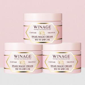 [코리아나] 위네이지 매직 달팽이 주름 탄력 보습  크림 대용량 100ml  (1+1+1)