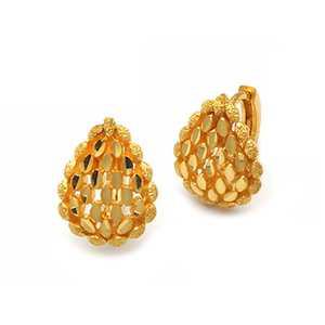 24K 순금 물방울 도트컷팅 원터치 귀걸이 7.5g (2돈)