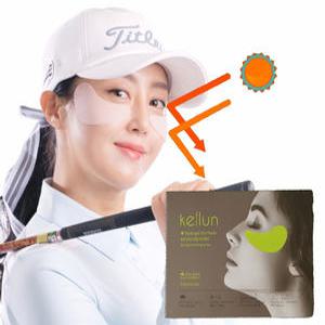 얼굴 썬패치 (5회분) 선 여름 골프 준비물 기미 붙이는 썬크림 박세리 차단 패치 f