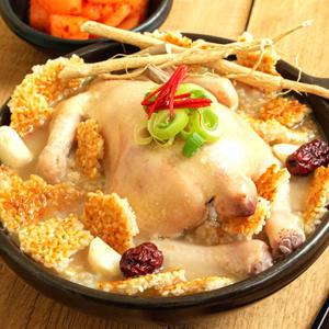 [국내산닭] 한우사골로 우려낸 국내산 누룽지 보양 삼계탕 1kg X 4팩