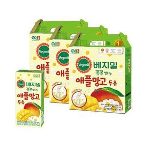 정식품 알갱이가 씹히는 베지밀 애플망고 190ml x 48팩