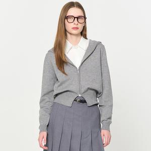 WOMAN GNRL 에센셜 후드 집업 [GREY] / WBD3L04507