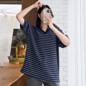 남자 데일리 단가라 반팔 카라티 반팔티 5C4-KAH-Q016-네이비
