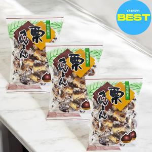 일본 밤빵 밤만쥬 3개세트 화과자 간식 일본빵 밤만주 마루이치제과 쿠리킨톤