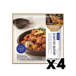 [기타]팔도한끼 속초식 마늘간장닭강정 즉석조리 250g x 4개