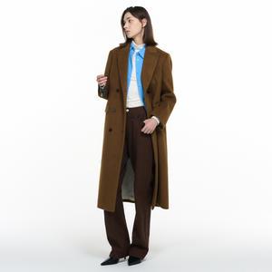 제너럴아이디어 WOMAN 뉴클래식 울 블렌드 롱 코트 [BROWN] / WBD4L10511