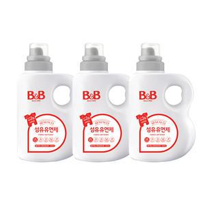 n비앤비 유연제 베르가못향 용기형 1500ml 3개