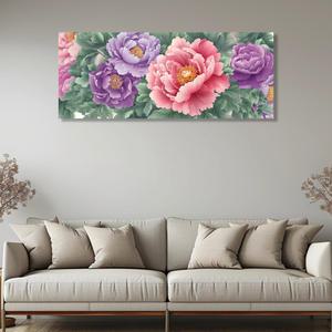 모란꽃 와이드그림 가로그림 캔버스액자 풍수 재물 번영 번창 재물운 인테리어 거실 카페