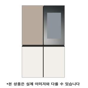 LG 디오스 오브제컬렉션 STEM 베이직 냉장고 (노크온 매직스페이스) 854L M875GCB472 (신지식인)