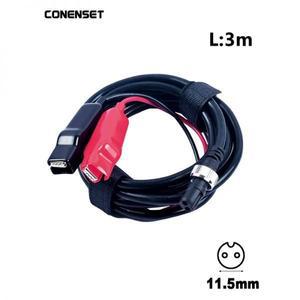 전동릴배터리 밧데리 Shimano Daiwa용 전기 낚시 릴 연결선 케이블 배터리 연결 300cm 984 ft