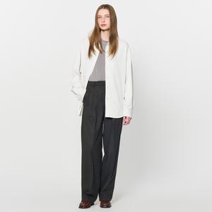 UNISEX 텍스처드 루즈핏 셔츠 [WHITE] / SBD3U03001-WOMAN