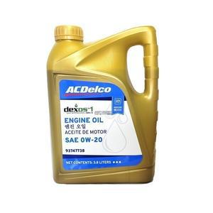 쉐보레 GM DEXOS1 GEN3 순정 엔진오일 0W20 3.8L