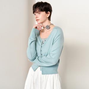WOMAN 시그니처 브이넥 가디건 [MINT] / WBE1L04508